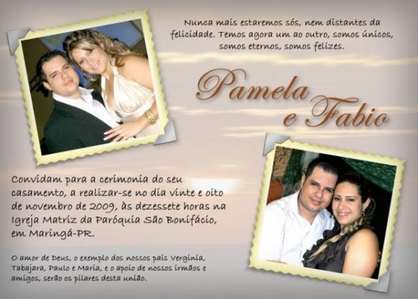 Convite Personalizado Casamento 01 Convite Personalizado Casamento 01