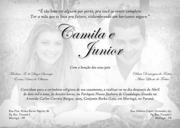 Convite Personalizado Casamento 05 Convite Personalizado Casamento 05