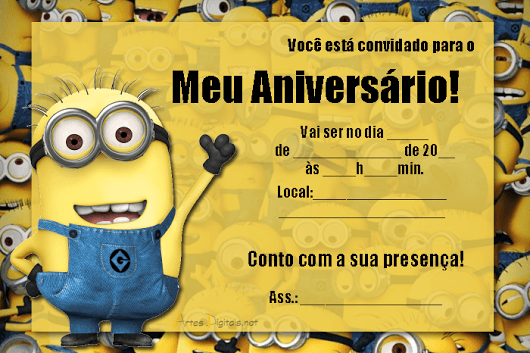 Resultado De Imagem Para Convite Dos Minions Para Editar Resultado De Imagem Para Convite Dos Minions Para Editar