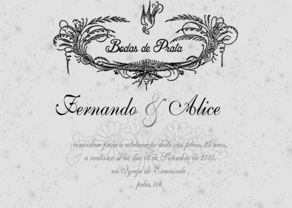 Convite Bodas De Prata Convite Bodas De Prata