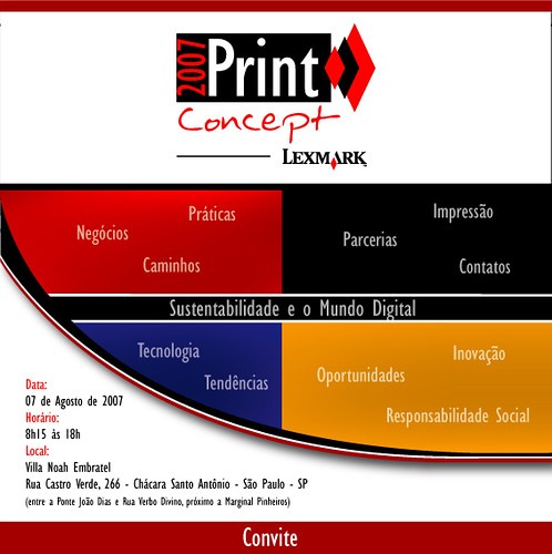 Convite Cliente Frente Lexmark Print Concept Convite Cliente Frente Lexmark Print Concept
