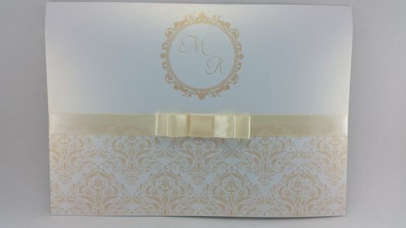 Convite De Casamento Perolado Creme Convite De Casamento Perolado Creme