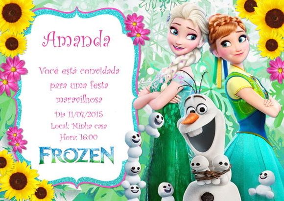 Convite Frozen Convite Frozen
