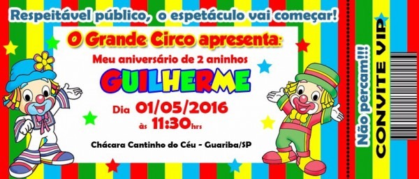 50 Convite Ingresso Patati Patata Personalizado AniversÃ¡rio