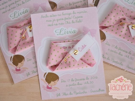 Convite De Chá De Bebê Convite De Chá De Bebê