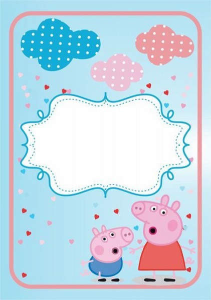 Convite Peppa Pig Prontos Para Imprimir! Convite Peppa Pig Prontos Para Imprimir!
