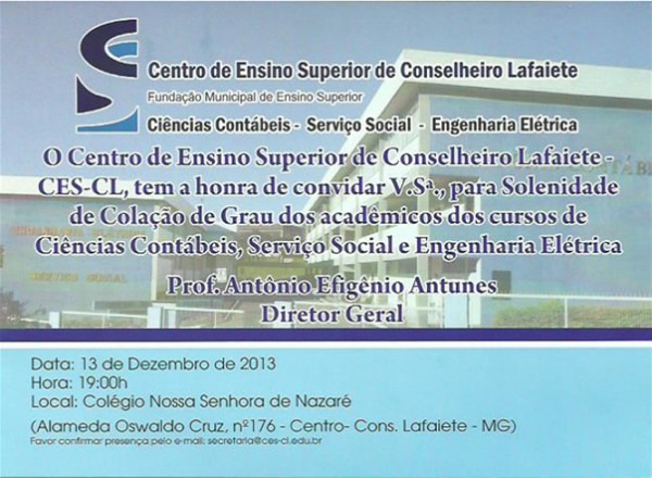 Afeesmig Agradece A Gentileza Do Convite E Manifesta Os Votos De Afeesmig Agradece A Gentileza Do Convite E Manifesta Os Votos De