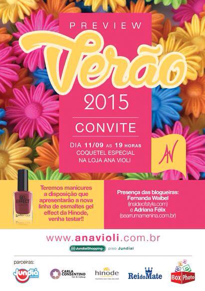 Convite Coquetel Especial Preview Verão15 Na Loja Ana Violi â Se Convite Coquetel Especial Preview Verão15 Na Loja Ana Violi â Se