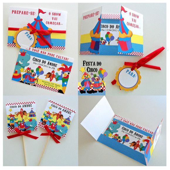Kit Festa Personalizada Do Circo Festa Para 20 Convidados Tema Kit Festa Personalizada Do Circo Festa Para 20 Convidados Tema