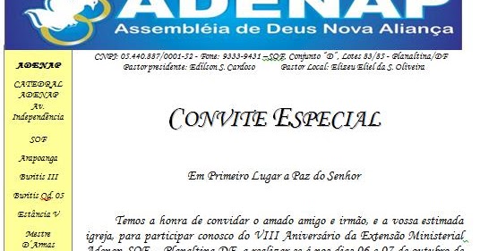 Carta Convite Carta Convite