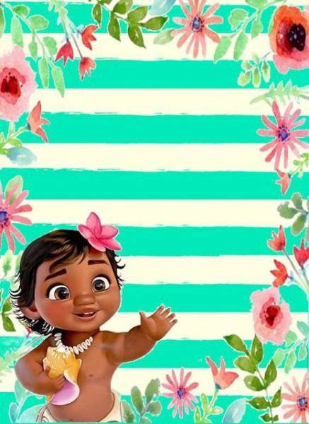 Decorando Minha Festa Convite Moana Baby Decorando Minha Festa Convite Moana Baby