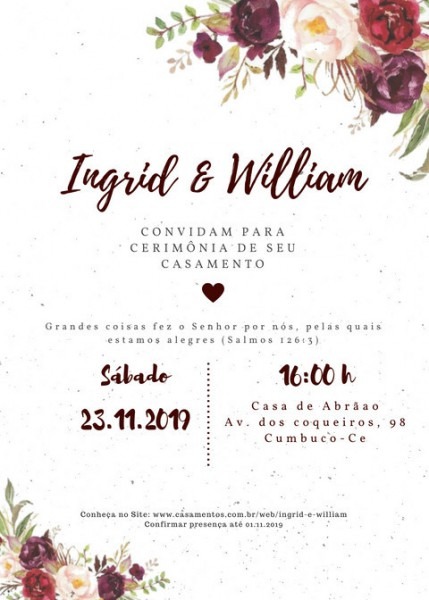 Convite De Casamento Feito Por Mim No Site Canva Convite De Casamento Feito Por Mim No Site Canva