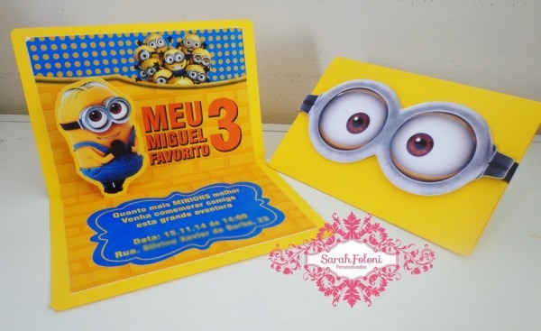 Convite Para Festa Dos Minions Convite Para Festa Dos Minions