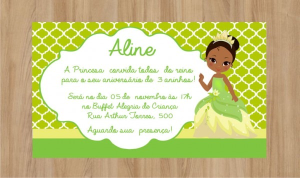 Convite A Princesa E O Sapo Frete Grátis No Elo7 Convite A Princesa E O Sapo Frete Grátis No Elo7
