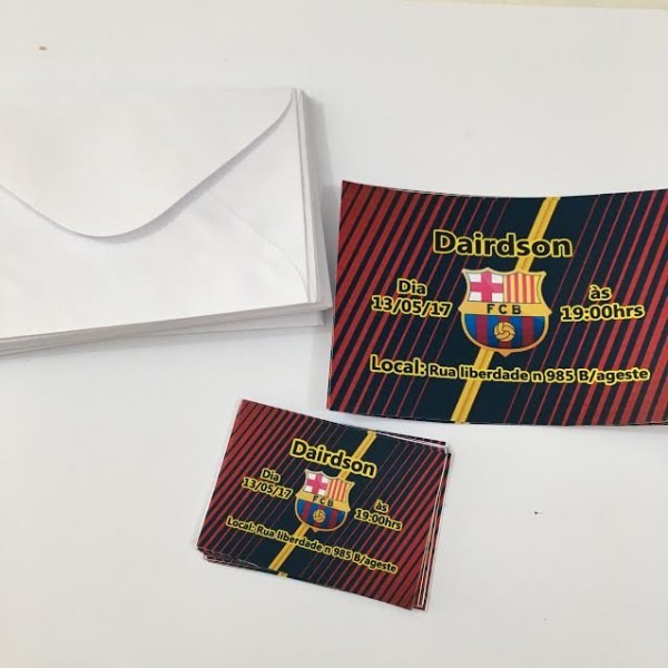 30 Convite Barcelona Com Envelope No Elo7 30 Convite Barcelona Com Envelope No Elo7