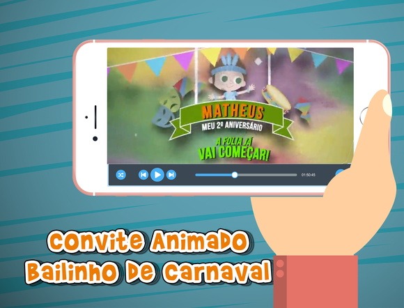Convite Animado Bailinho De Carnaval Menino No Elo7
