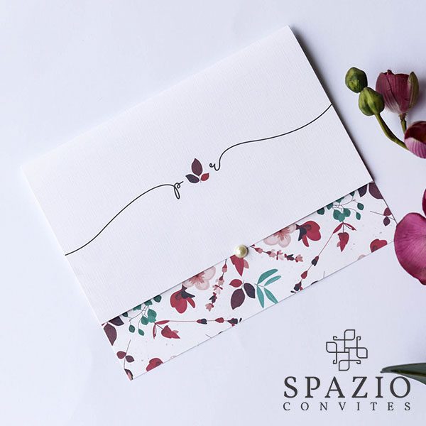 Convite De Casamento Floral Marsala Convite De Casamento Floral Marsala