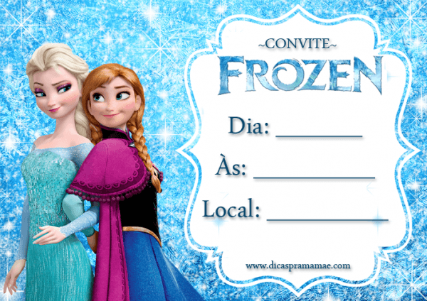 Convite Da Frozen Png » Png Image Convite Da Frozen Png » Png Image