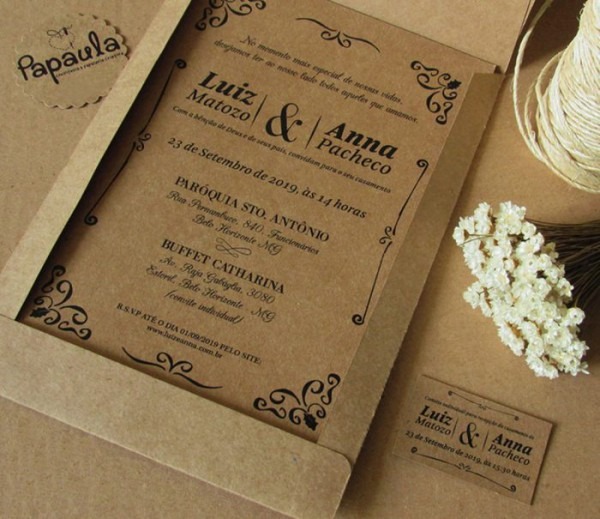 Convite De Casamento Rústico 37 Ideias Simples E Elegantes Convite De Casamento Rústico 37 Ideias Simples E Elegantes