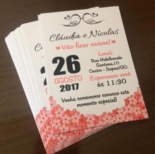 Convite De Noivado Convite De Noivado