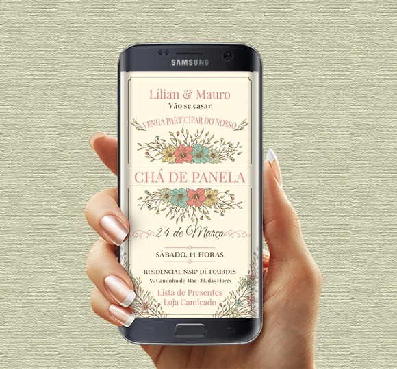 Convite Cha De Panela Para Whatsapp