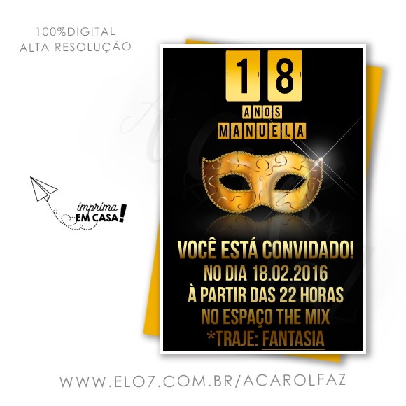Convite Digital Feminino 12 No Elo7 Convite Digital Feminino 12 No Elo7