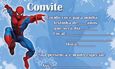 Convite Do Homem Aranha Png Vector, Clipart, Psd Convite Do Homem Aranha Png Vector, Clipart, Psd