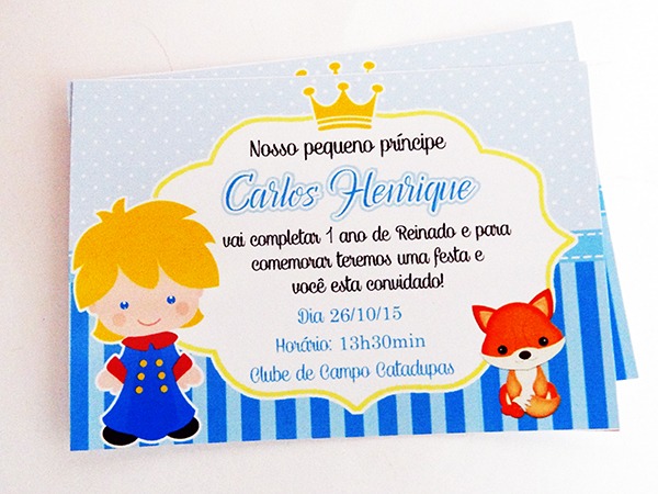 Convite EconÃ´mico Pequeno Principe No Elo7