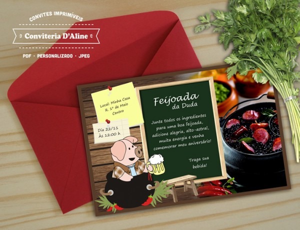 Convite Digital Feijoada De Fraldas Convite Digital Feijoada De Fraldas