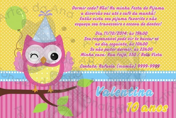 60 Convites Para Festa Do Pijama â Modelos De Convite 60 Convites Para Festa Do Pijama â Modelos De Convite