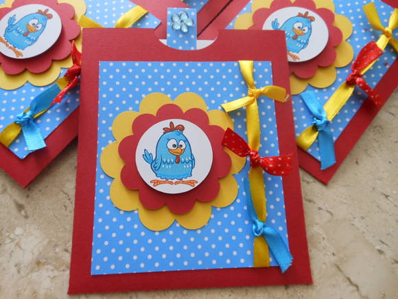 Convite Em Scrapbook, Galinha Pintadinha Convite Em Scrapbook, Galinha Pintadinha