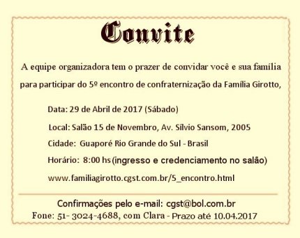 FamÃlia Girotto FamÃlia Girotto