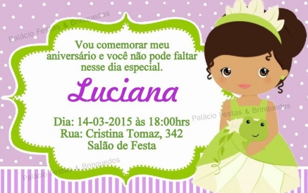 Convite Princesa E O Sapo No Elo7 Convite Princesa E O Sapo No Elo7