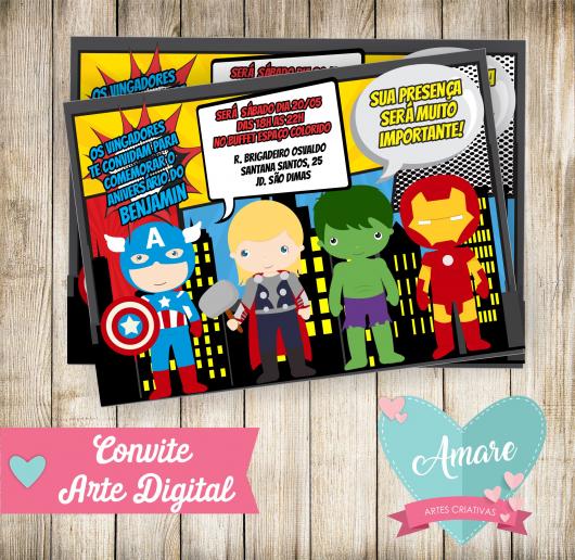 Convite Vingadores 60 Ideias IncrÃveis & Modelos Para Imprimir Grátis Convite Vingadores 60 Ideias IncrÃveis & Modelos Para Imprimir Grátis