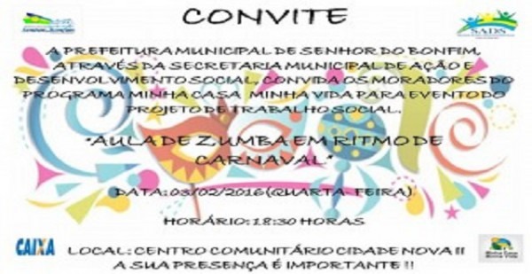 Sr Do Bonfim Aula De Zumba Em Ritmo De Carnaval Sr Do Bonfim Aula De Zumba Em Ritmo De Carnaval