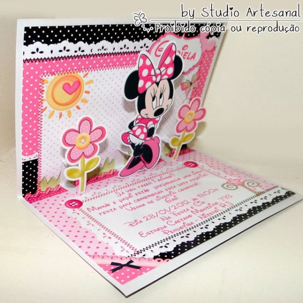 Convite Pop Up Infantil Convite Pop Up Infantil
