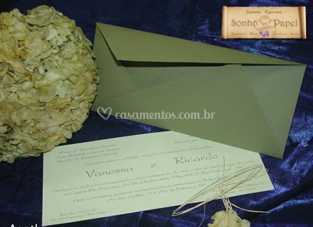 Convites De Casamento De Sonho Em Papel Convites De Casamento De Sonho Em Papel