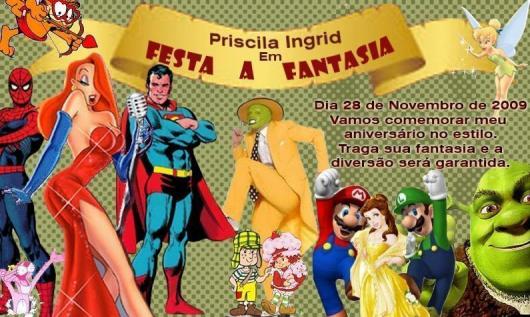 25 Convites De Festa à Fantasia â Modelos Lindos & Como Fazer O Seu! 25 Convites De Festa à Fantasia â Modelos Lindos & Como Fazer O Seu!