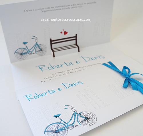 Casamento Roberta E Denis â Azul E Cinza â Tema Bicicleta Casamento Roberta E Denis â Azul E Cinza â Tema Bicicleta
