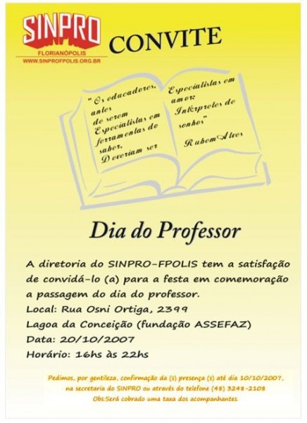 Convite Para Festa Dos Professores â Modelos De Convite Convite Para Festa Dos Professores â Modelos De Convite