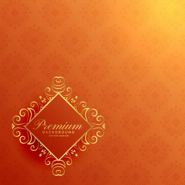 Fundo De Convite Dourado Laranja Elegante Fundo De Convite Dourado Laranja Elegante