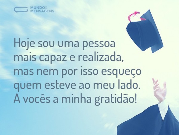 Agradecimento De Formatura Agradecimento De Formatura