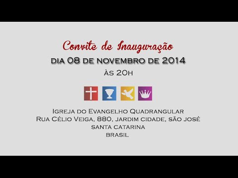 Convite Para Culto De Inauguração Convite Para Culto De Inauguração