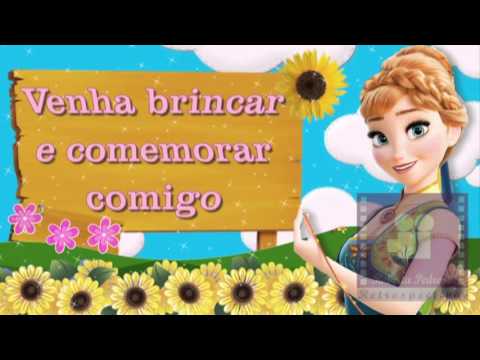 Convite Virtual Animado Frozen Fever By Roberta Pedroso Produções Convite Virtual Animado Frozen Fever By Roberta Pedroso Produções