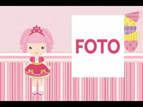 Convite Animado VÃdeo Mp4 Chá De Bonecas Convite Animado VÃdeo Mp4 Chá De Bonecas