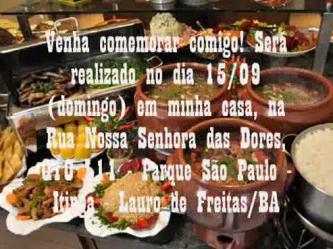 Convite De Aniversário Com Feijoada Convite De Aniversário Com Feijoada
