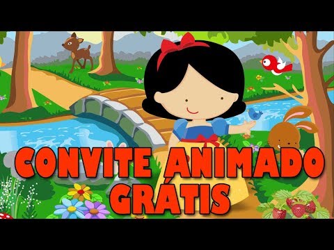 Convite Animado Branca De Neve Cute Gratis Convite Animado Branca De Neve Cute Gratis