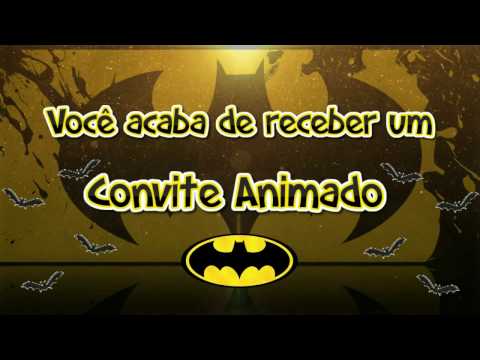 Convite Animado Batman Tkm Convites Animados