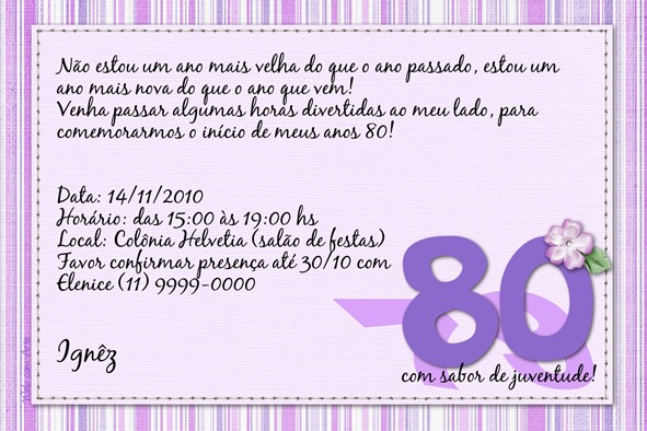Mensagem Aniversario 80 Anos Mensagem Aniversario 80 Anos