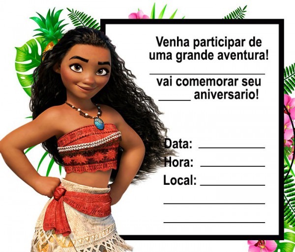 Convite Moana 161 Png Grátis Para Baixar Jpg,png Convite Moana 161 Png Grátis Para Baixar Jpg,png